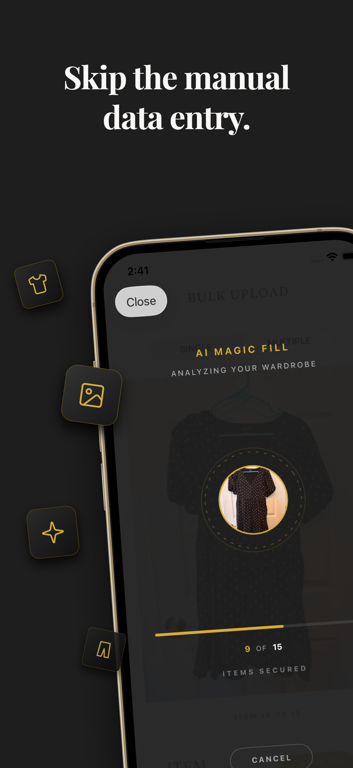Threadlist AI Magic Fill screen